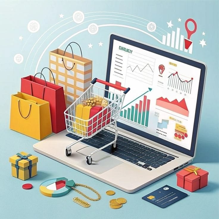 Diagrama sencillo:
Idea → Internet → Cliente → Venta