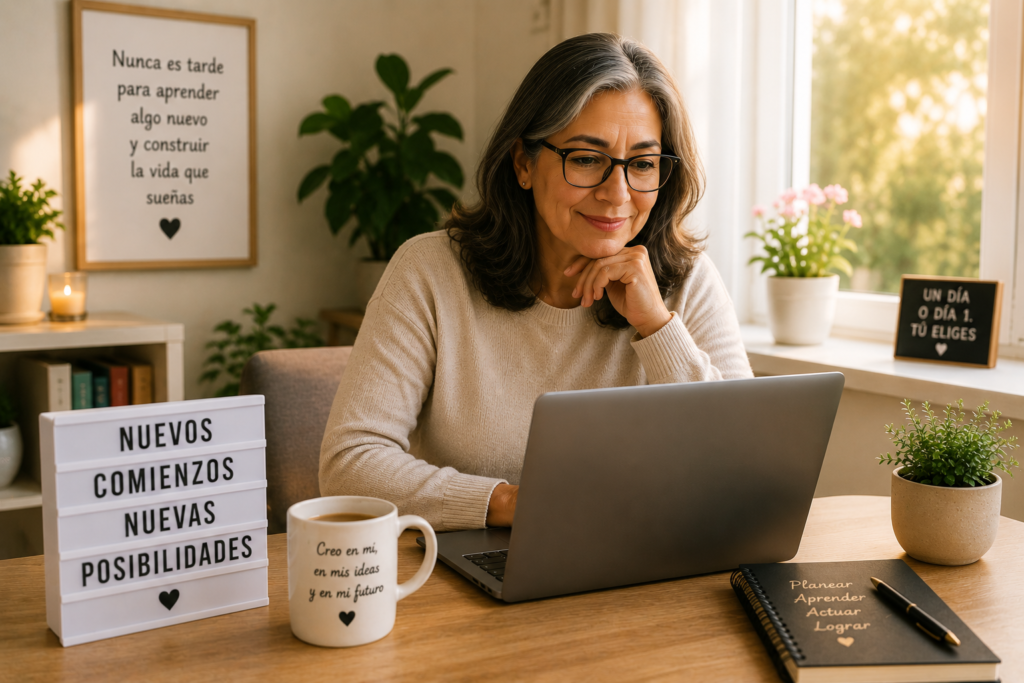 Nunca es tarde para aprender cosas nuevas y comenzar un nuevo camino digital.